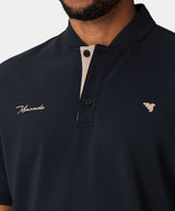 MACADE Men’s Heath Bomber Golf Shirt – Performance Stretch - Black