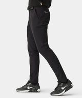 MACADE Men's Lightweight Golf Trousers – Technical Stretch Tapered Fit - Black - Side