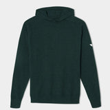 MACADE Men’s Tech Knit Golf Hoodie – Cotton Cashmere Blend – Pine Green