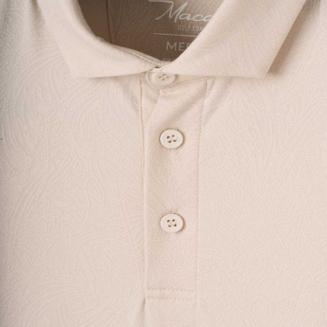 40% OFF - MACADE Paisley Core Polo Shirt – Men's - Tan - Size: SMALL & MEDIUM