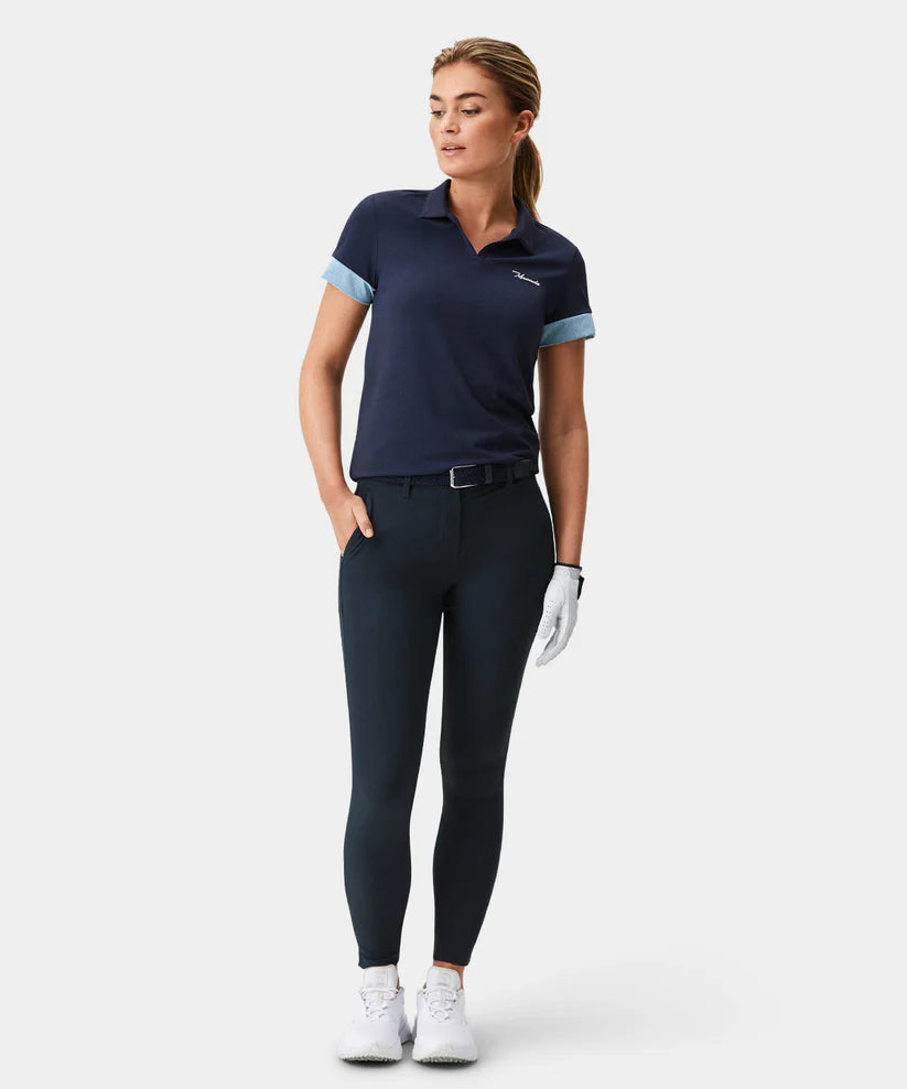 MACADE Women’s Four-Way Stretch Golf Joggers – Tapered Athletic Fit – Dark Blue