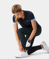 MACADE Women’s Four-Way Stretch Golf Joggers – Tapered Athletic Fit – Dark Blue