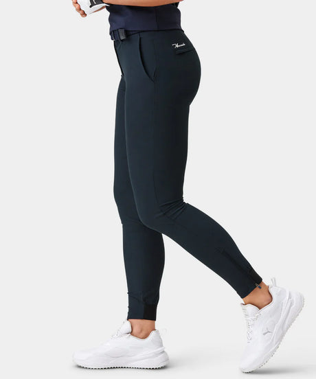 MACADE Women’s Four-Way Stretch Golf Joggers – Tapered Athletic Fit – Dark Blue