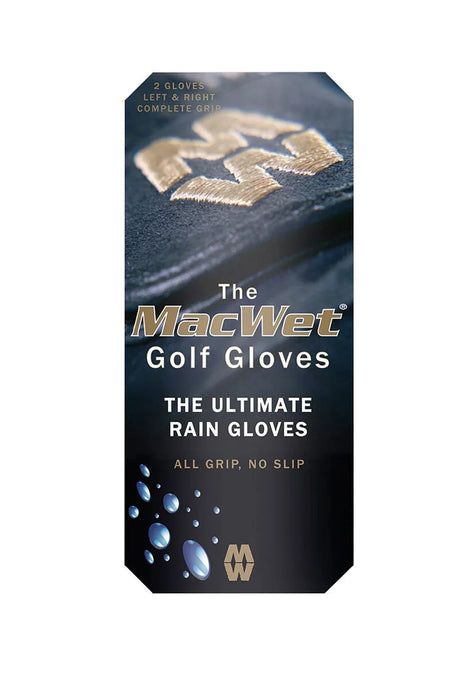 MACWET Micromesh Original Golf Rain Gloves - Pair - Black