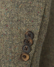 Load image into Gallery viewer, MAGEE Handwoven Donegal Tweed Jacket - Mens Liffey - Green Salt &amp; Pepper
