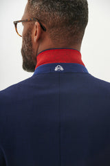 40% OFF - MARC DARCY Bromley Blazer - Mens Slim Fit - Navy Check - Size: UK 38 & 40 Regular