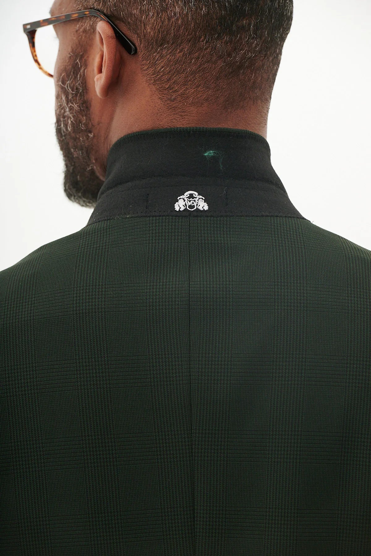 40% OFF - MARC DARCY Bromley Double Breasted Blazer - Mens Slim Fit - Olive Green Check - Size: UK 40 Regular