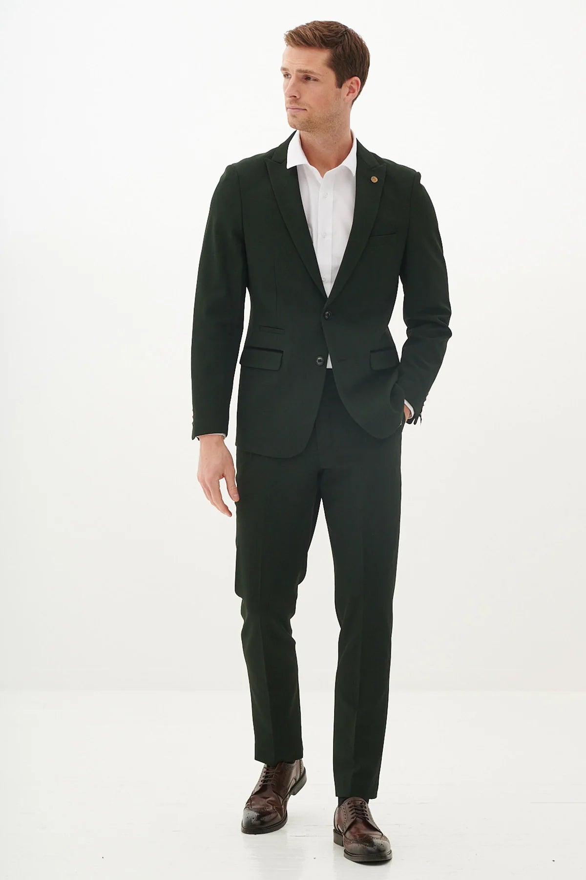 40% OFF - MARC DARCY Bromley Blazer - Mens Slim Fit - Olive Green Check - Sizes: 38 & 40 Regular