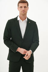 40% OFF - MARC DARCY Bromley Blazer - Mens Slim Fit - Olive Green Check - Sizes: 38 & 40 Regular