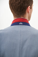 40% OFF - MARC DARCY Bromley Blazer - Mens Slim Fit - Sky Blue Check - Size: UK 36 & 38 Regular