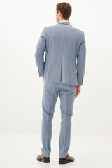 40% OFF - MARC DARCY Bromley Blazer - Mens Slim Fit - Sky Blue Check - Size: UK 36 & 38 Regular
