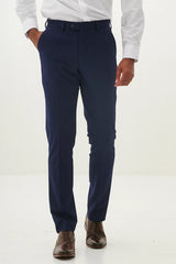 50% OFF - MARC DARCY Bromley Tailored Trousers - Navy Check