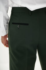 40% OFF - MARC DARCY Bromley Tailored Trousers - Olive Green Check - Sizes: UK 30 & 34 Regular