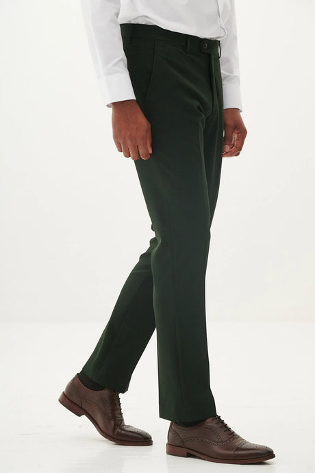 40% OFF - MARC DARCY Bromley Tailored Trousers - Olive Green Check - Sizes: UK 30 & 34 Regular