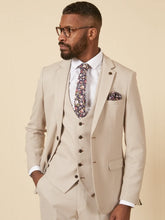 Load image into Gallery viewer, MARC DARCY HM5 Tailored Three Piece Suit - Mens Slim Fit - Stone
