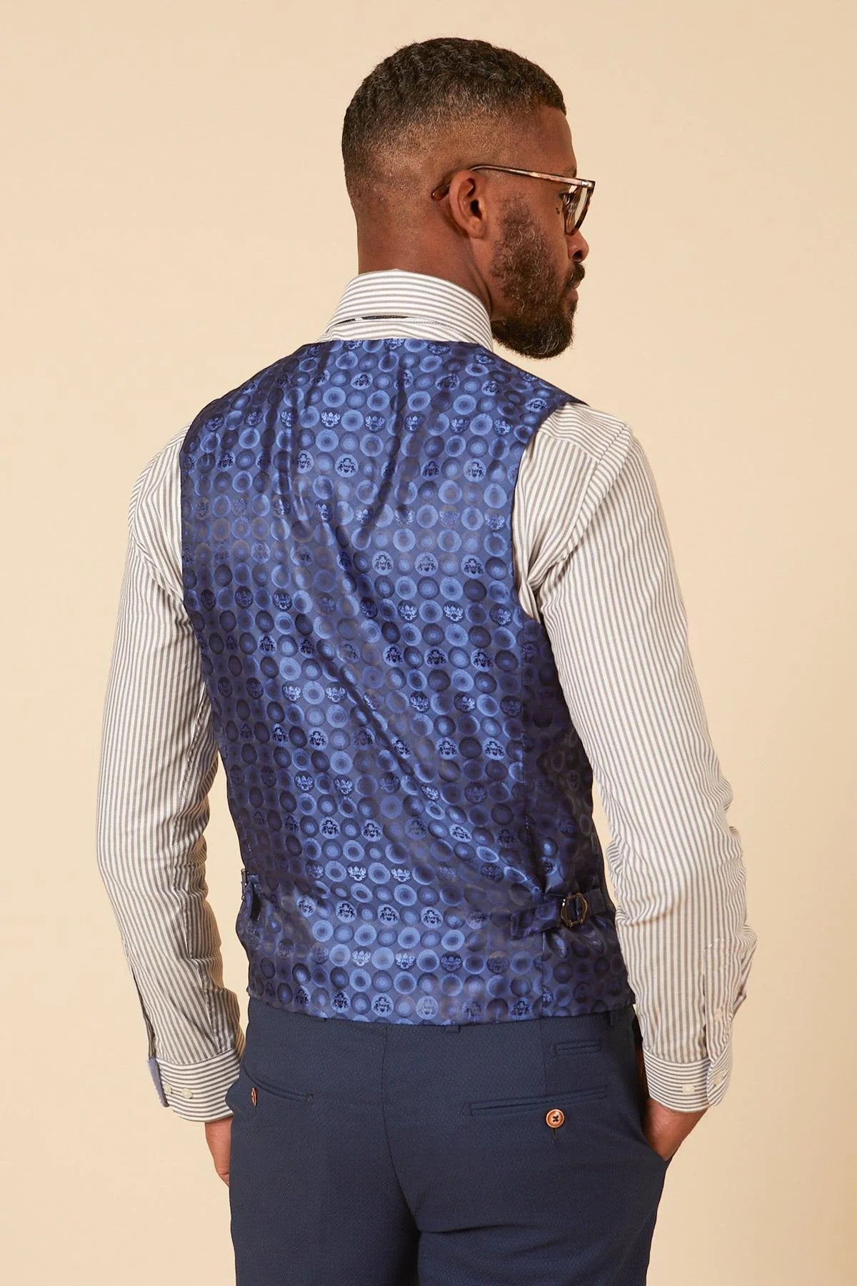 40% OFF - MARC DARCY Max Single Breasted Waistcoat - Royal Blue - Sizes: 40 & 48