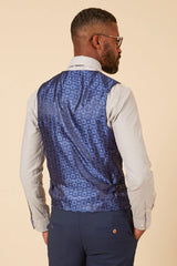 40% OFF - MARC DARCY Max Single Breasted Waistcoat - Royal Blue - Sizes: 40 & 48