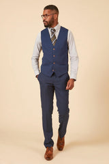 40% OFF - MARC DARCY Max Single Breasted Waistcoat - Royal Blue - Sizes: 40 & 48