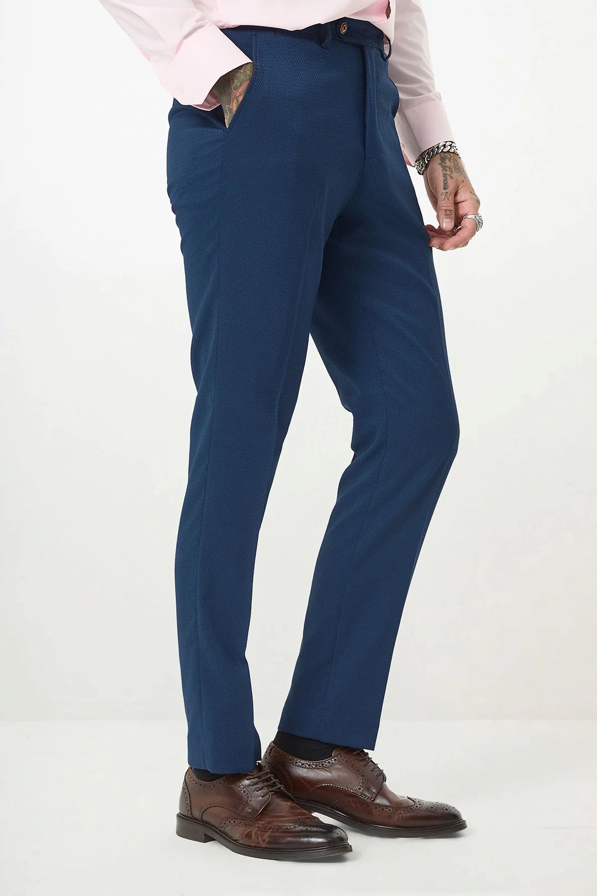 40% OFF - MARC DARCY Max Tailored Trousers - Royal Blue - Sizes: UK 34 & 38 Regular
