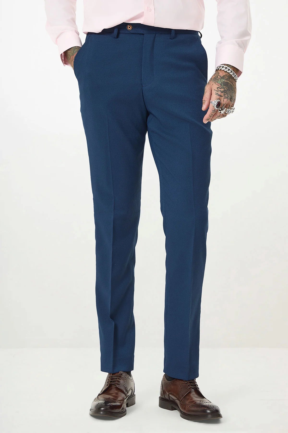 40% OFF - MARC DARCY Max Tailored Trousers - Royal Blue - Sizes: UK 34 & 38 Regular
