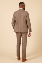 Load image into Gallery viewer, MARC DARCY Ray Blazer - Mens Slim Fit - Tan Check
