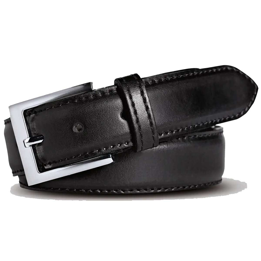 MEYER Belt - Stretch Leather - Black