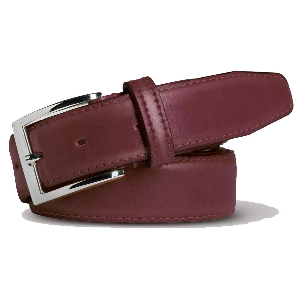 MEYER Belt - Stretch Leather - Bordeaux