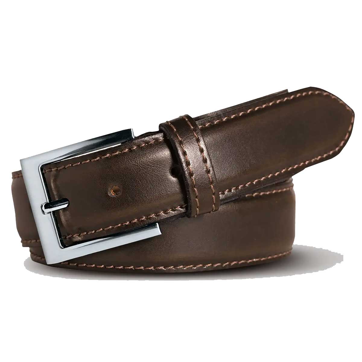 MEYER Belt - Stretch Leather - Brown