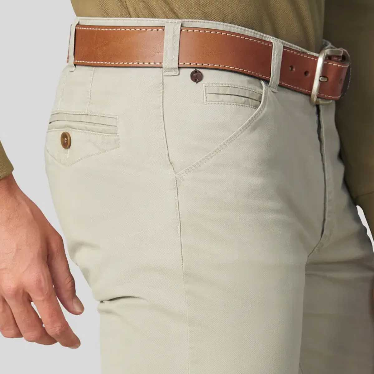 MEYER Casual Jeans Belt - Handmade Leather - Tan