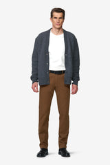 MEYER Chicago Canvas Look Chinos - 5627 Micro Structure Organic Cotton - Caramel