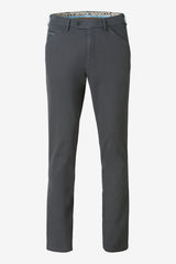 MEYER Chicago Canvas Look Chinos - 5627 Micro Structure Organic Cotton - Charcoal