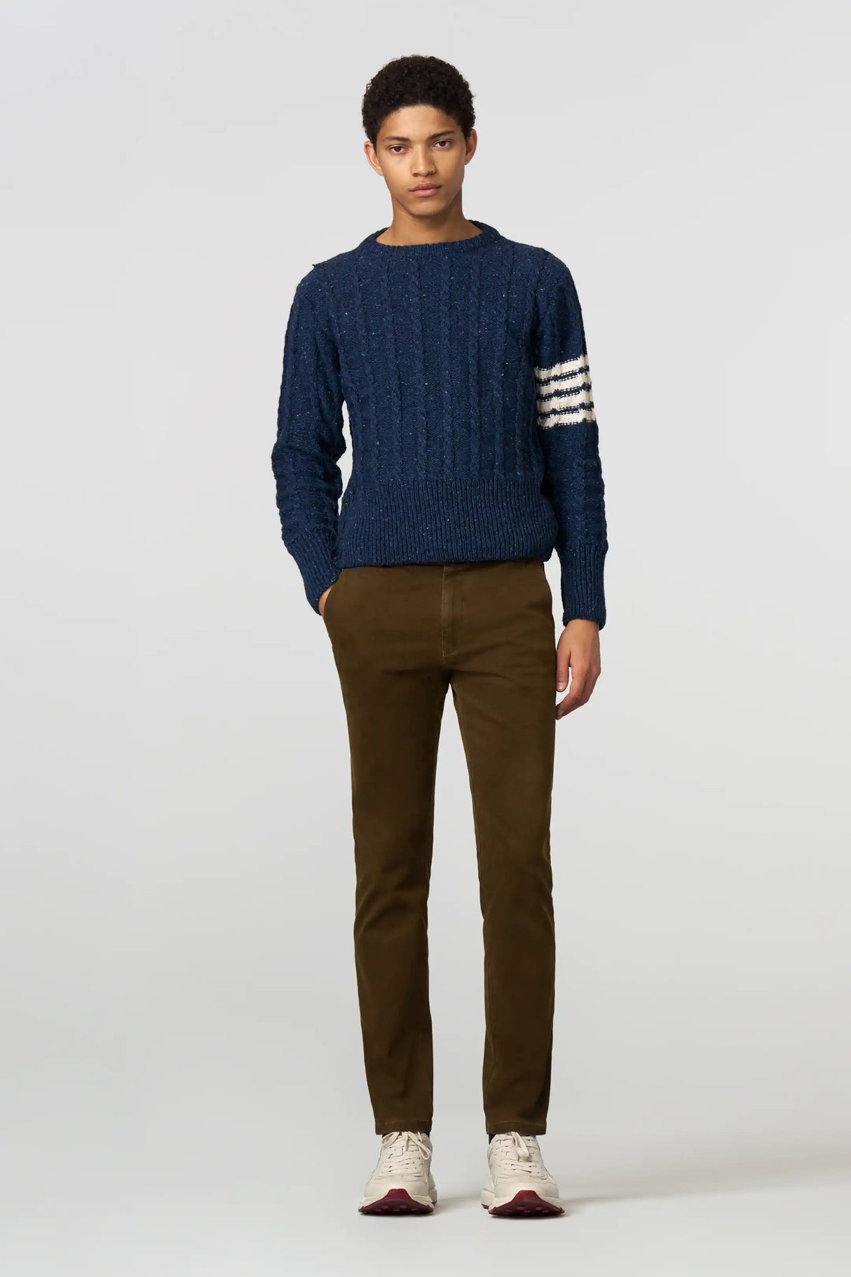 MEYER Chicago Trousers - 5613 Fine Micro Cotton Chinos - Caramel