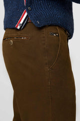 MEYER Chicago Trousers - 5613 Fine Micro Cotton Chinos - Caramel