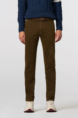 MEYER Chicago Trousers - 5613 Fine Micro Cotton Chinos - Caramel