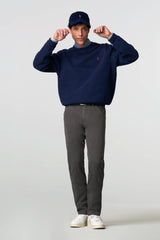 MEYER Chicago Trousers - 5613 Fine Micro Cotton Chinos - Mid Grey