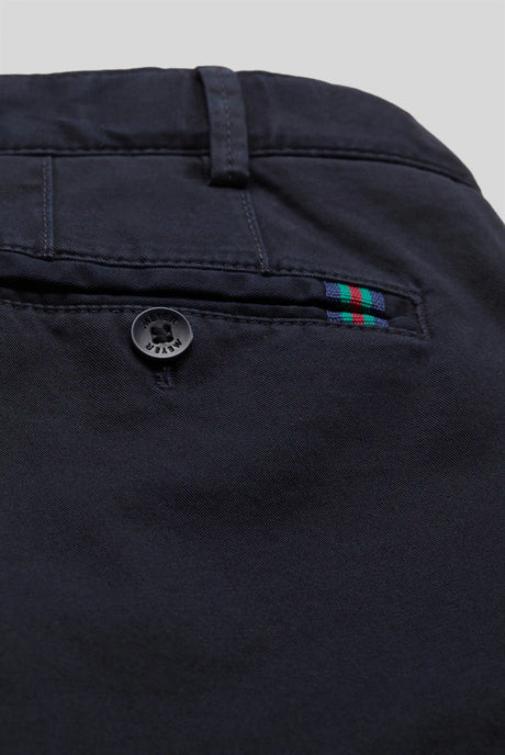 MEYER Oslo Trousers - 316 Luxury Cotton Chinos - Navy