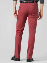 Load image into Gallery viewer, 40% OFF - MEYER Trousers - Roma 3001 Summer-Weight Fairtrade Cotton Chinos - Red - Size: 34 SHORT
