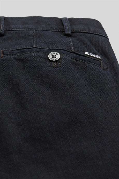 MEYER Roma Denim Trousers - 629 Stretch Core Spun - Navy Meyer