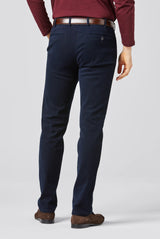 MEYER Exclusive Bonn Trousers - 8572 Luxury Twill Cotton Chino - Navy Meyer