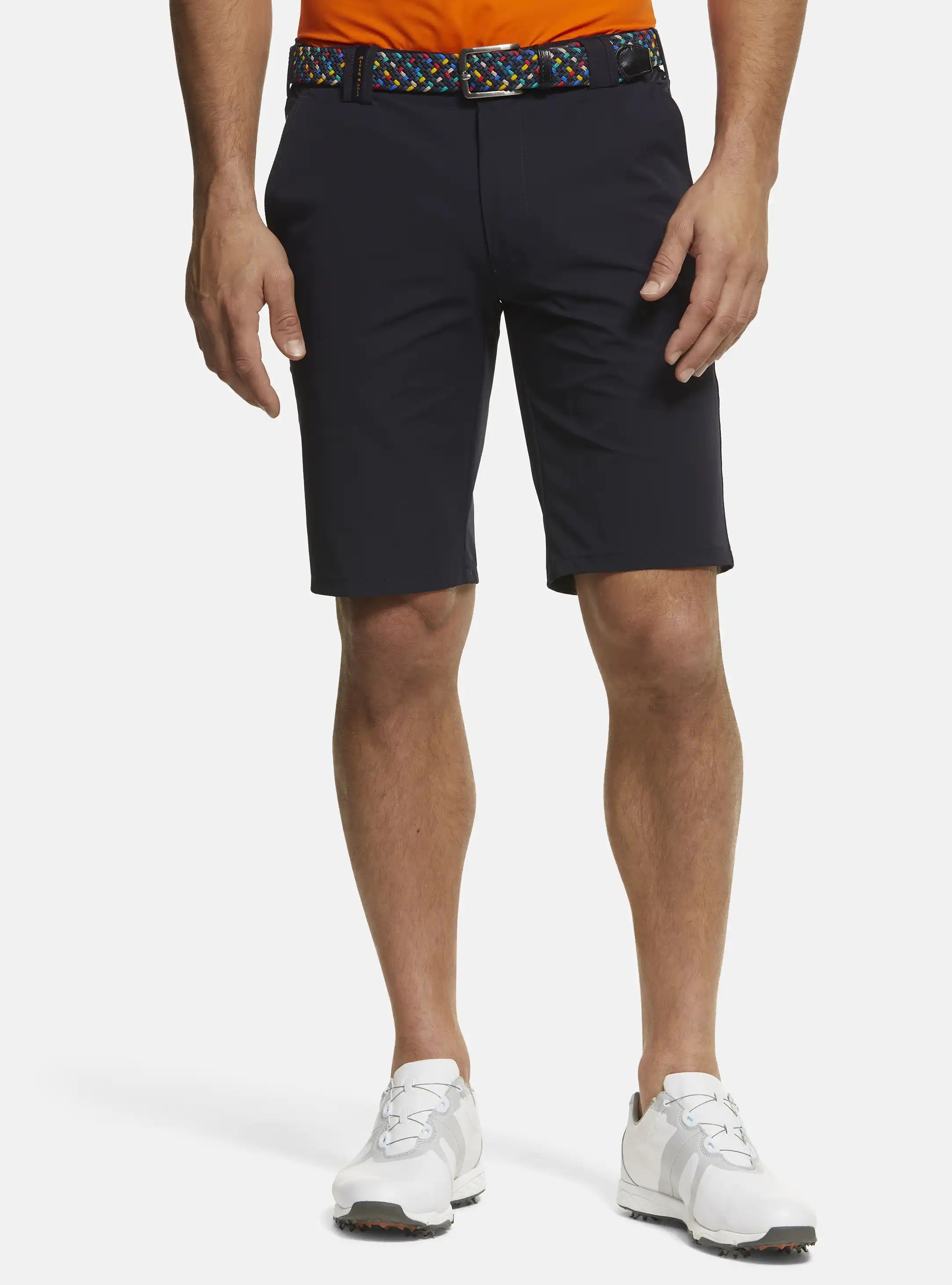 MEYER Golf Shorts - St. Andrews 8070 High Performance Cotton - Navy