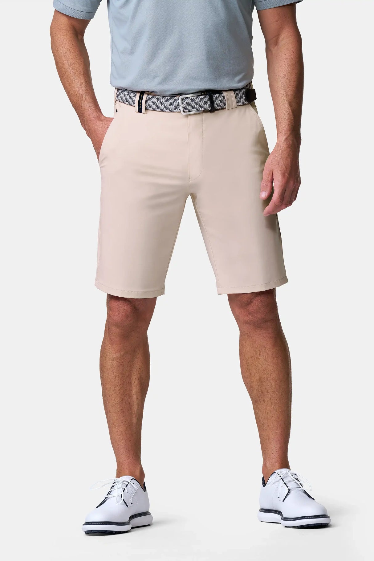 MEYER Golf Shorts - St. Andrews 8070 High Performance Stretch - Beige