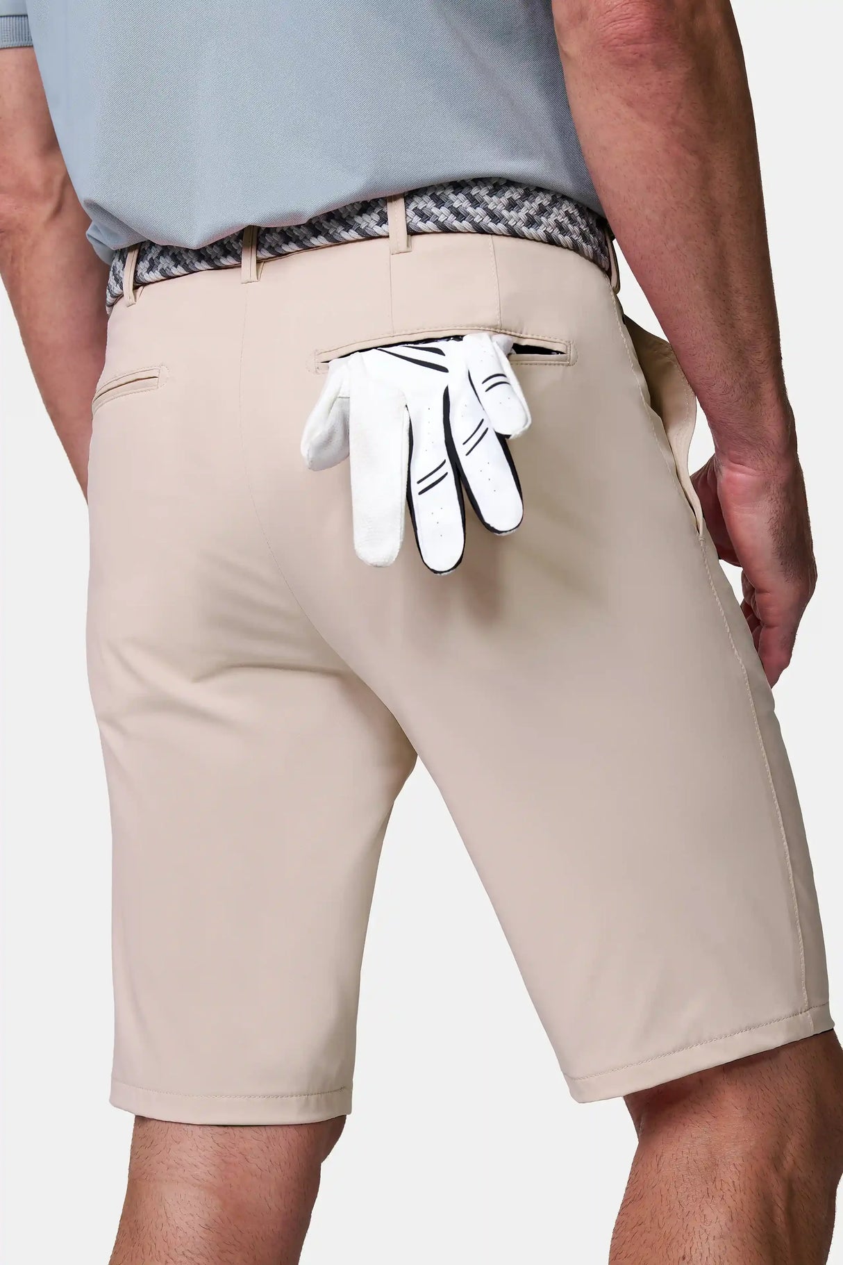 MEYER Golf Shorts - St. Andrews 8070 High Performance Stretch - Beige