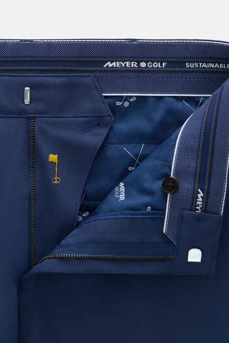 MEYER Golf Shorts - St. Andrews 8070 High Performance Stretch - Blue