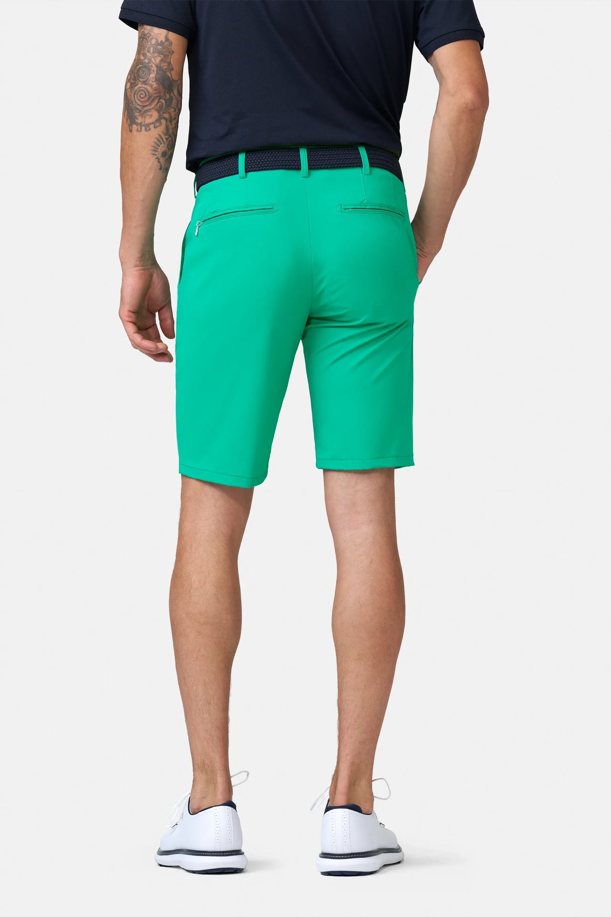 MEYER Golf Shorts - St. Andrews 8070 High Performance Stretch - Green