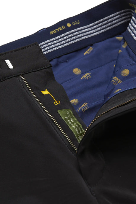 MEYER Golf Trousers - Augusta 8070 High Performance Chinos - Black Meyer