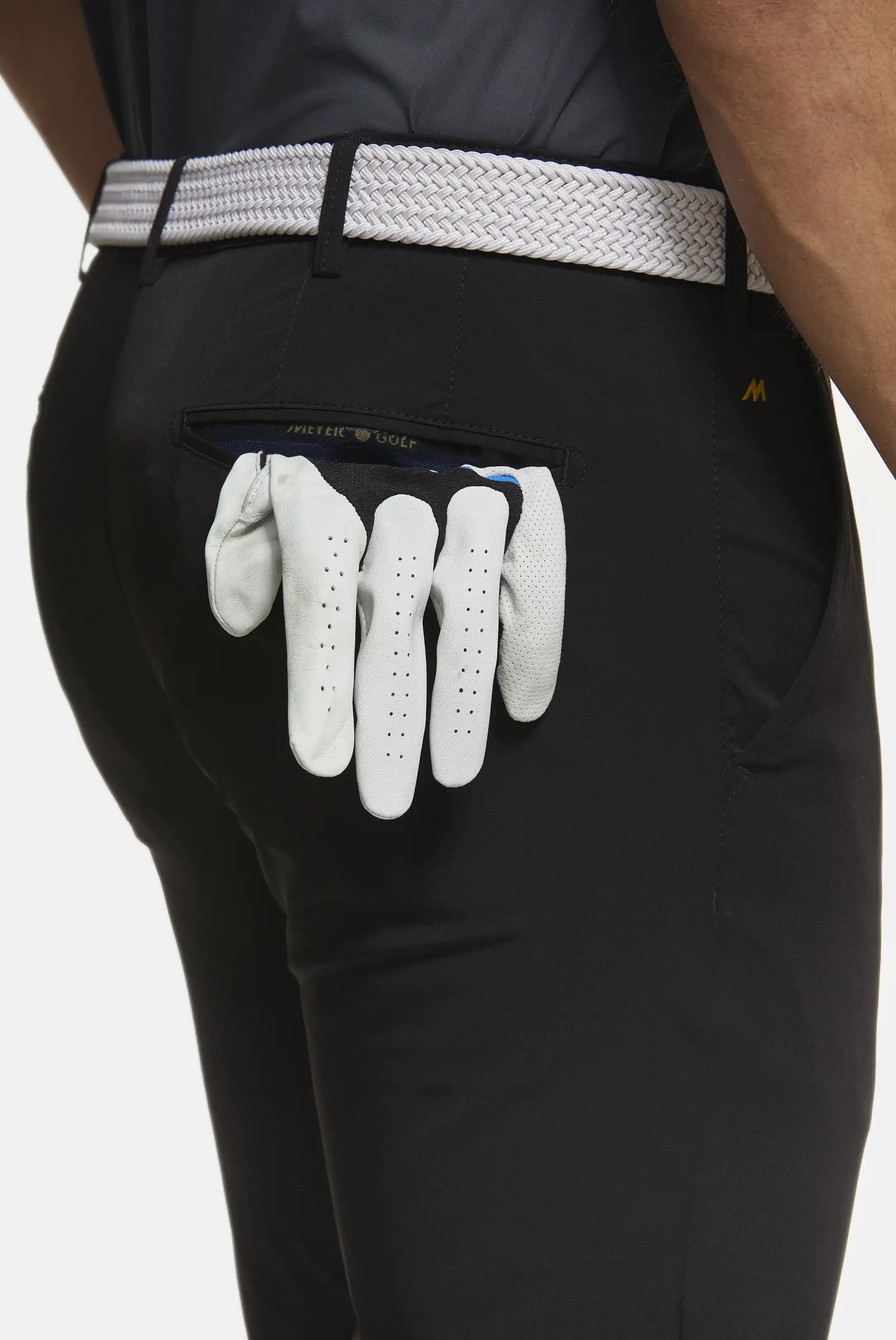 MEYER Golf Trousers - Augusta 8070 High Performance Chinos - Black