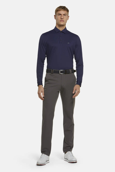 MEYER Golf Trousers - Augusta 8070 High Performance Chinos - Dark Grey Meyer