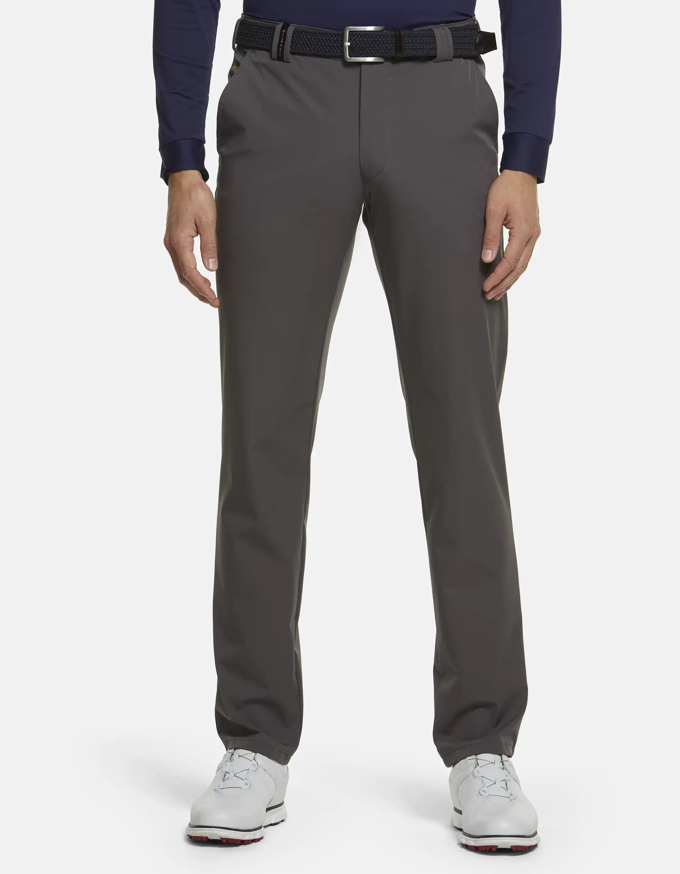 MEYER Golf Trousers - Augusta 8070 High Performance Chinos - Dark Grey