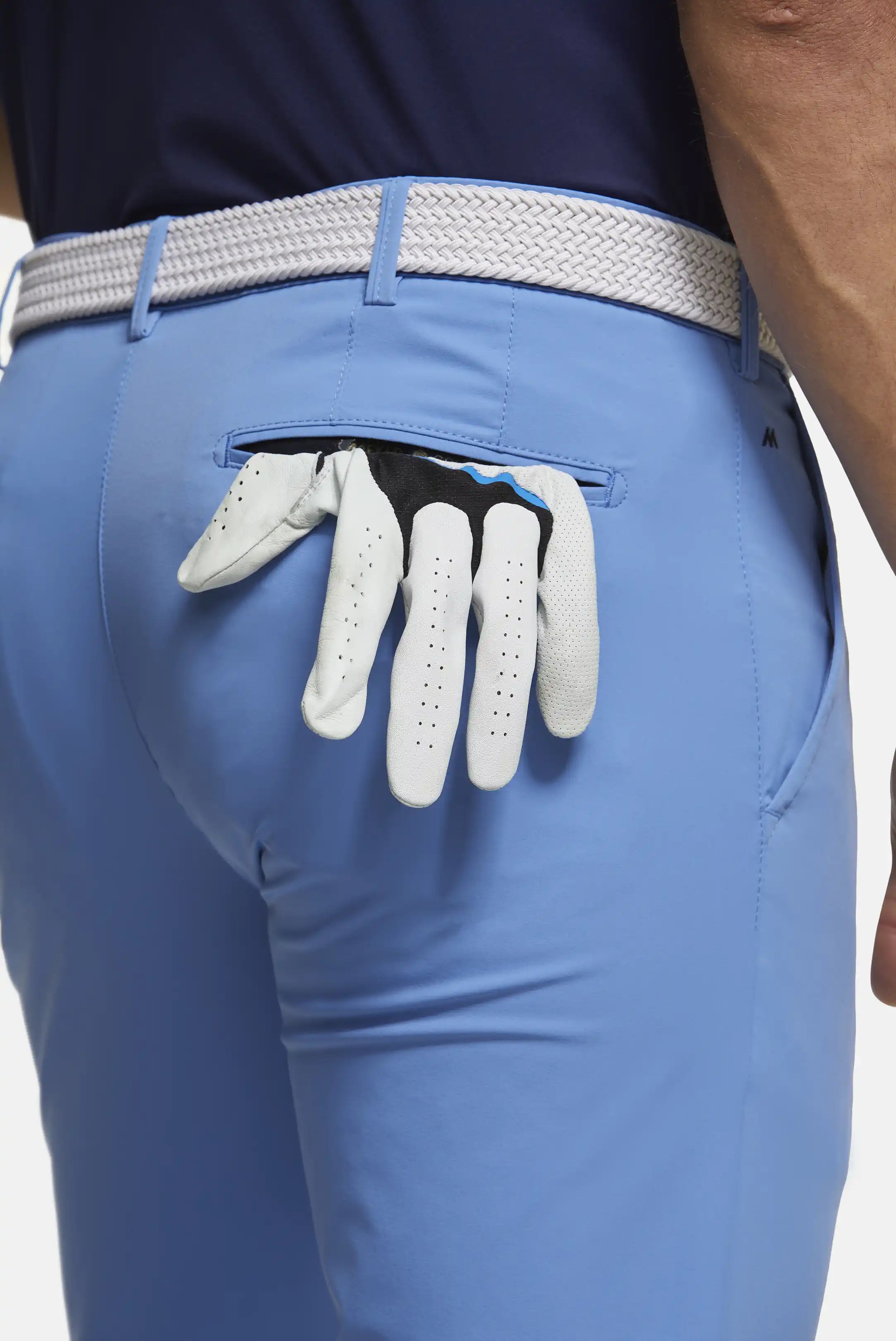 30% OFF - MEYER Golf Trousers - Augusta 8070 High Performance Chinos - Light Blue - Size: 32 SHORT