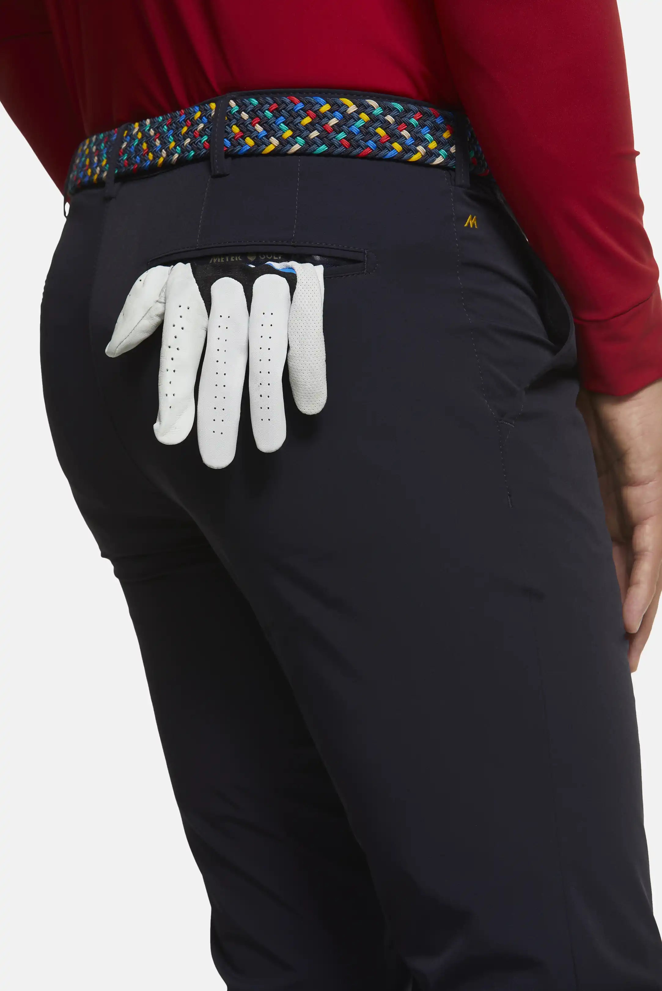 MEYER Golf Trousers - Augusta 8070 High Performance Chinos - Navy